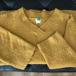Anthropologie Mustard Sweater